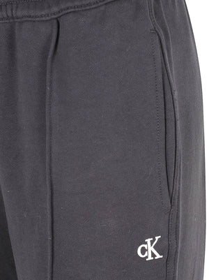 PANTALONE TUTA DONNA LS MONOGRAM TERRY TRACKPANT - CALVIN KLEIN JEANS LV047H220G UB1 Black CALVIN KLEIN 