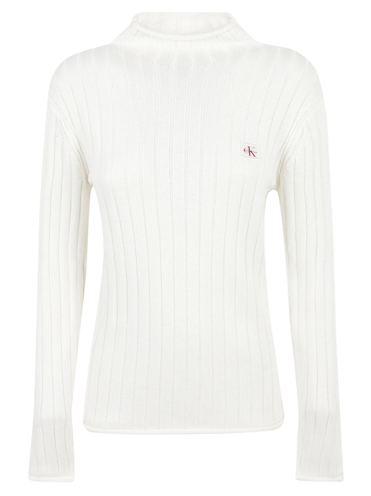 MAGLIONE COLLO ALTO DONNA WOVEN LABEL TNECK SWEATER - CALVIN KLEIN JEANS<BR/> LV047H304G YAS Tofu CALVIN KLEIN 