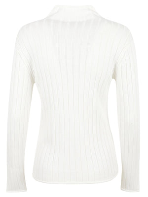 MAGLIONE COLLO ALTO DONNA WOVEN LABEL TNECK SWEATER - CALVIN KLEIN JEANS<BR/> LV047H304G YAS Tofu CALVIN KLEIN 