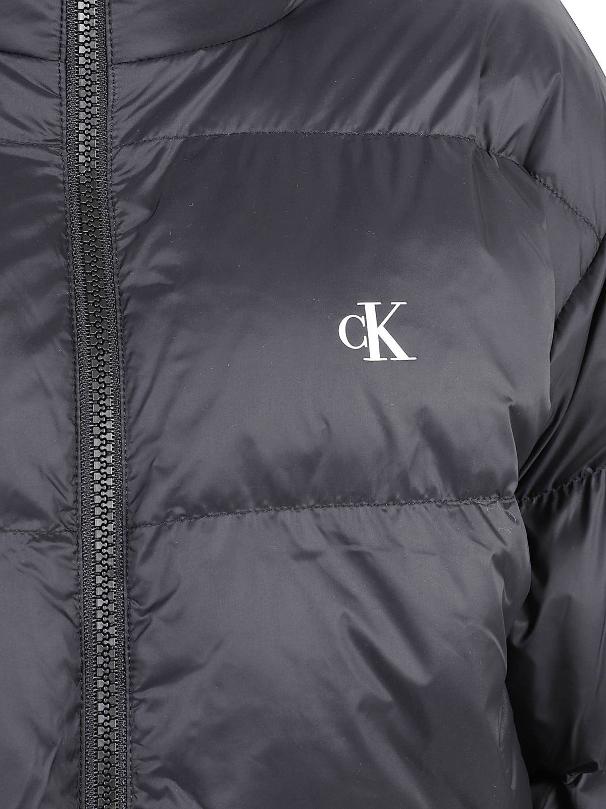 GIACCA IMBOTTITA DONNA ESSENTIAL MW CROP PUFFER - CALVIN KLEIN JEANS<BR/> LV047H503G UB1 Black CALVIN KLEIN 