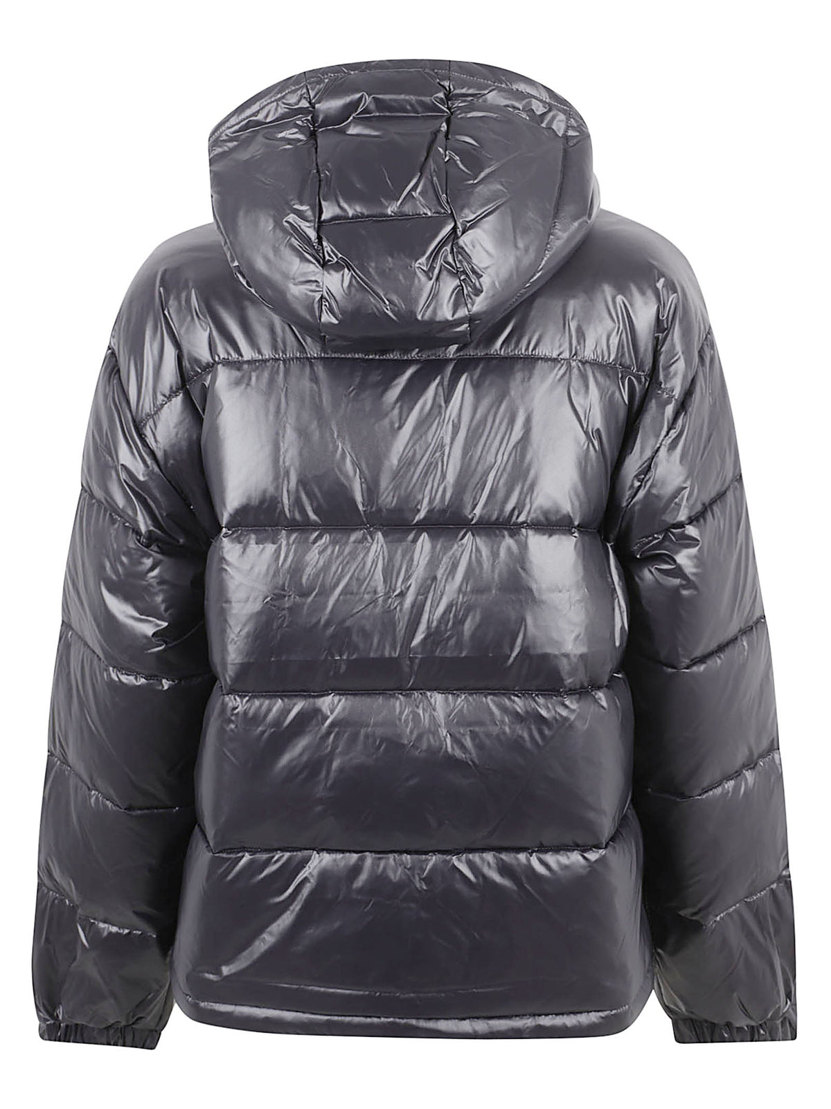GIACCA DONNA CON CAPPUCCIO SHINE MW CLASSIC PUFFER - CALVIN KLEIN JEANS LV047H512G UB1 Black CALVIN KLEIN 