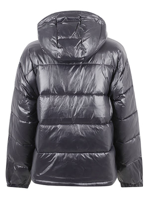 GIACCA DONNA CON CAPPUCCIO SHINE MW CLASSIC PUFFER - CALVIN KLEIN JEANS LV047H512G UB1 Black CALVIN KLEIN 