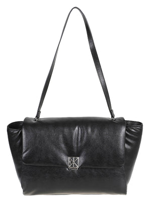 BORSA A SPALLA EMBLEM HW PADDED SATCHEL - CALVIN KLEIN LV04F3615G UB1  CALVIN KLEIN 