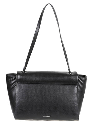BORSA A SPALLA EMBLEM HW PADDED SATCHEL - CALVIN KLEIN LV04F3615G UB1  CALVIN KLEIN 