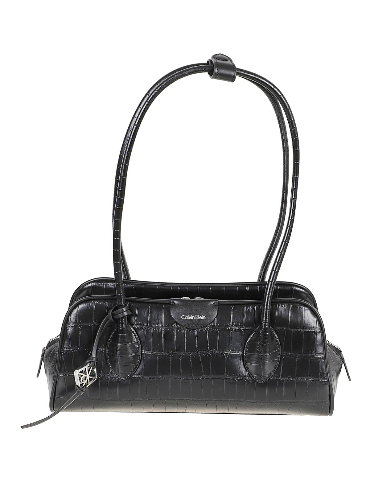 BORSA A SPALLA EMBLEM TRIO CROCO SHOULDER BAG - CALVIN KLEIN<BR/> LV04F3780G UB1  CALVIN KLEIN 