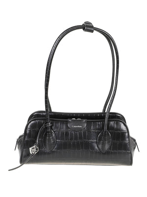 BORSA A SPALLA EMBLEM TRIO CROCO SHOULDER BAG - CALVIN KLEIN<BR/> LV04F3780G UB1  CALVIN KLEIN 