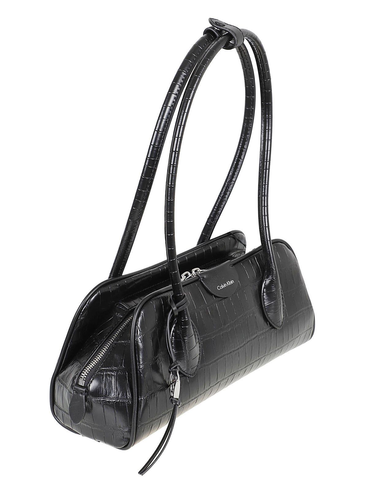 BORSA A SPALLA EMBLEM TRIO CROCO SHOULDER BAG - CALVIN KLEIN<BR/> LV04F3780G UB1  CALVIN KLEIN 