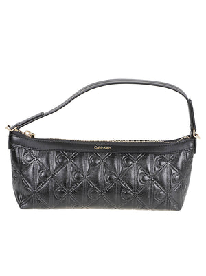 BORSA A SPALLA DONNA EMBLEM AOP DEBOSSED ELONGATED - CALVIN KLEIN LV04F3873G UB1  CALVIN KLEIN 
