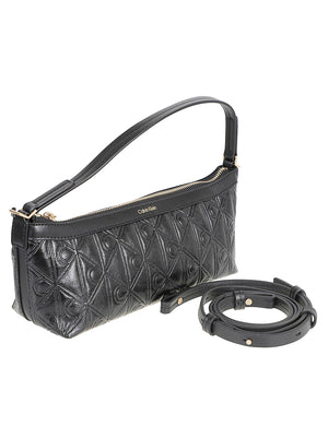 BORSA A SPALLA DONNA EMBLEM AOP DEBOSSED ELONGATED - CALVIN KLEIN LV04F3873G UB1  CALVIN KLEIN 