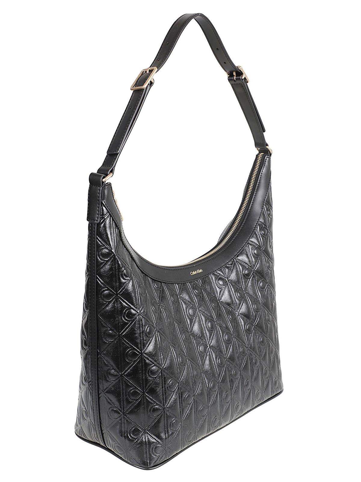 BORSA A SPALLA DONNA EMBLEM AOP DEBOSSED MEDIUM - CALVIN KLEIN LV04F3875G UB1 Sabbia CALVIN KLEIN 