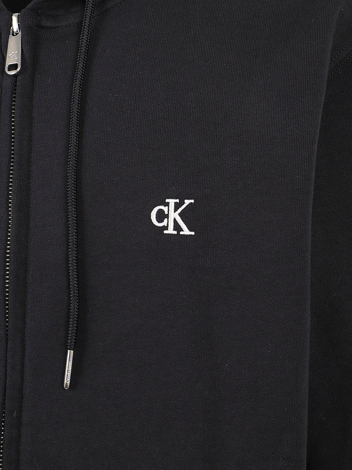 FELPA UOMO ZIP CON CAPPUCCIO - CALVIN KLEIN JEANS LV04RG287G UB1 Black CALVIN KLEIN 
