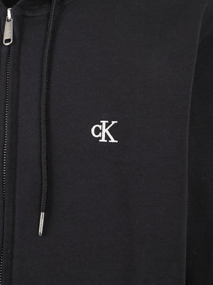 FELPA UOMO ZIP CON CAPPUCCIO - CALVIN KLEIN JEANS LV04RG287G UB1 Black CALVIN KLEIN 