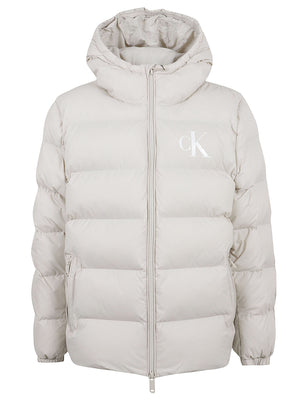 GIACCA UOMO IMBOTTITA CON CAPPUCCIO - CALVIN KLEIN JEANS LV04RG513G PDJ Moonstruck CALVIN KLEIN 