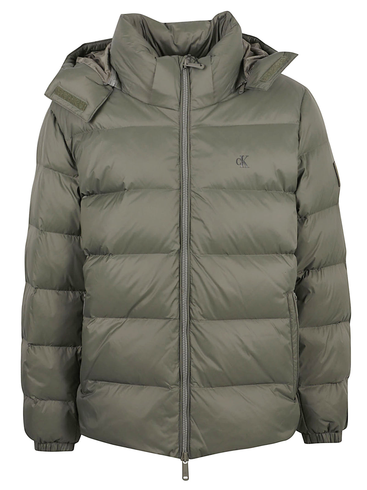 GIACCA UOMO IMBOTTITA CON CAPPUCCIO - CALVIN KLEIN JEANS LV04RG515G LDY Dusty Olive CALVIN KLEIN 