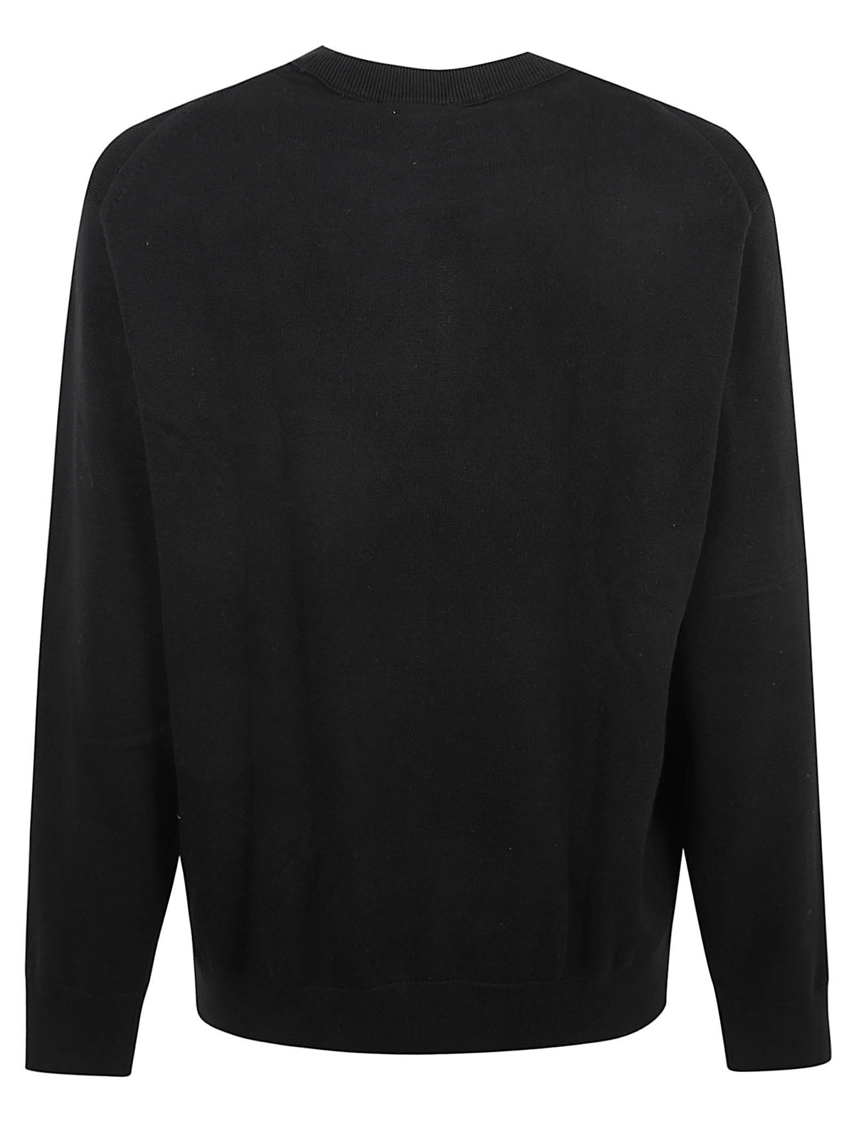 MAGLIONE UOMO GIROCOLLO CLASSIC COTTON LOGO - CALVIN KLEIN JEANS<BR/> LV04RH320G UB1 Black CALVIN KLEIN 