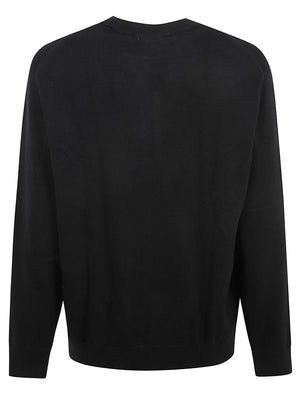 MAGLIONE UOMO GIROCOLLO CLASSIC COTTON LOGO - CALVIN KLEIN JEANS<BR/> LV04RH320G UB1 Black CALVIN KLEIN 