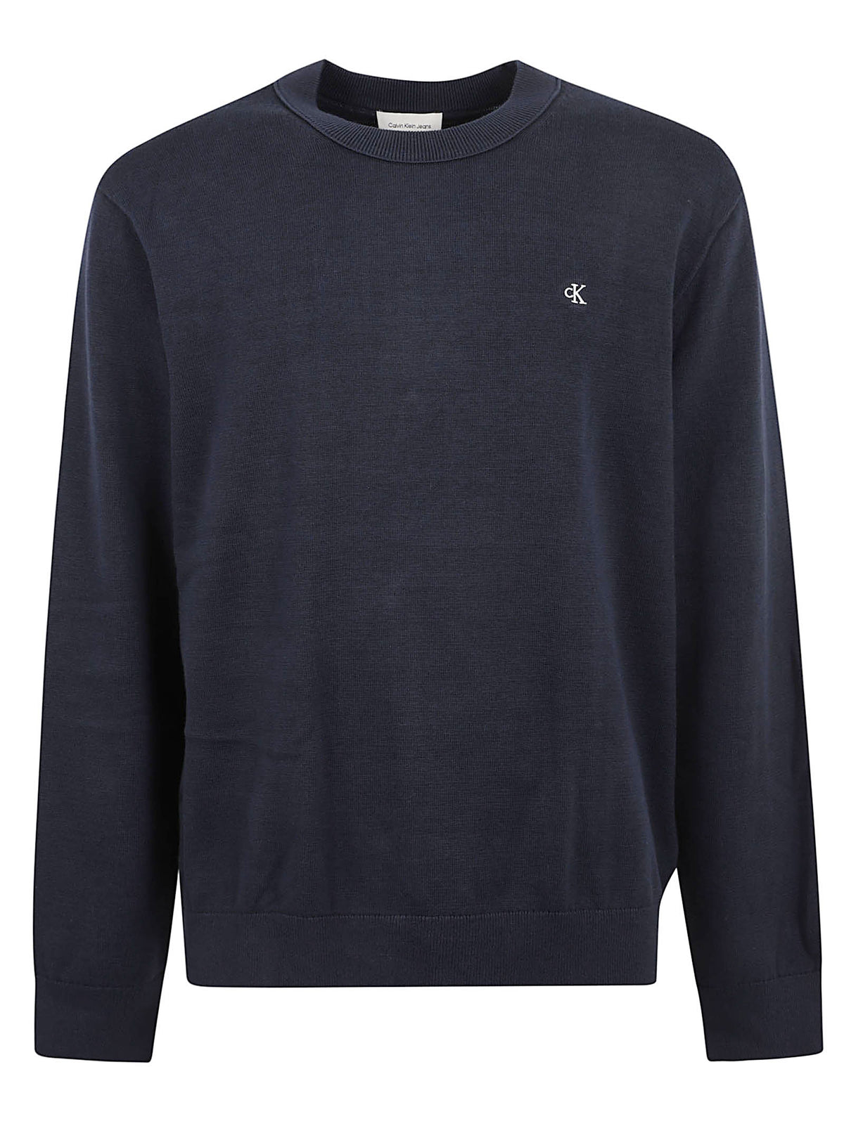 MAGLIONE UOMO GIROCOLLO CLASSIC COTTON - CALVIN KLEIN JEANS<BR/> LV04RH325G CEF Dark Sapphire CALVIN KLEIN 