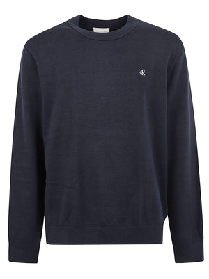 MAGLIONE UOMO GIROCOLLO CLASSIC COTTON - CALVIN KLEIN JEANS<BR/> LV04RH325G CEF Dark Sapphire CALVIN KLEIN 