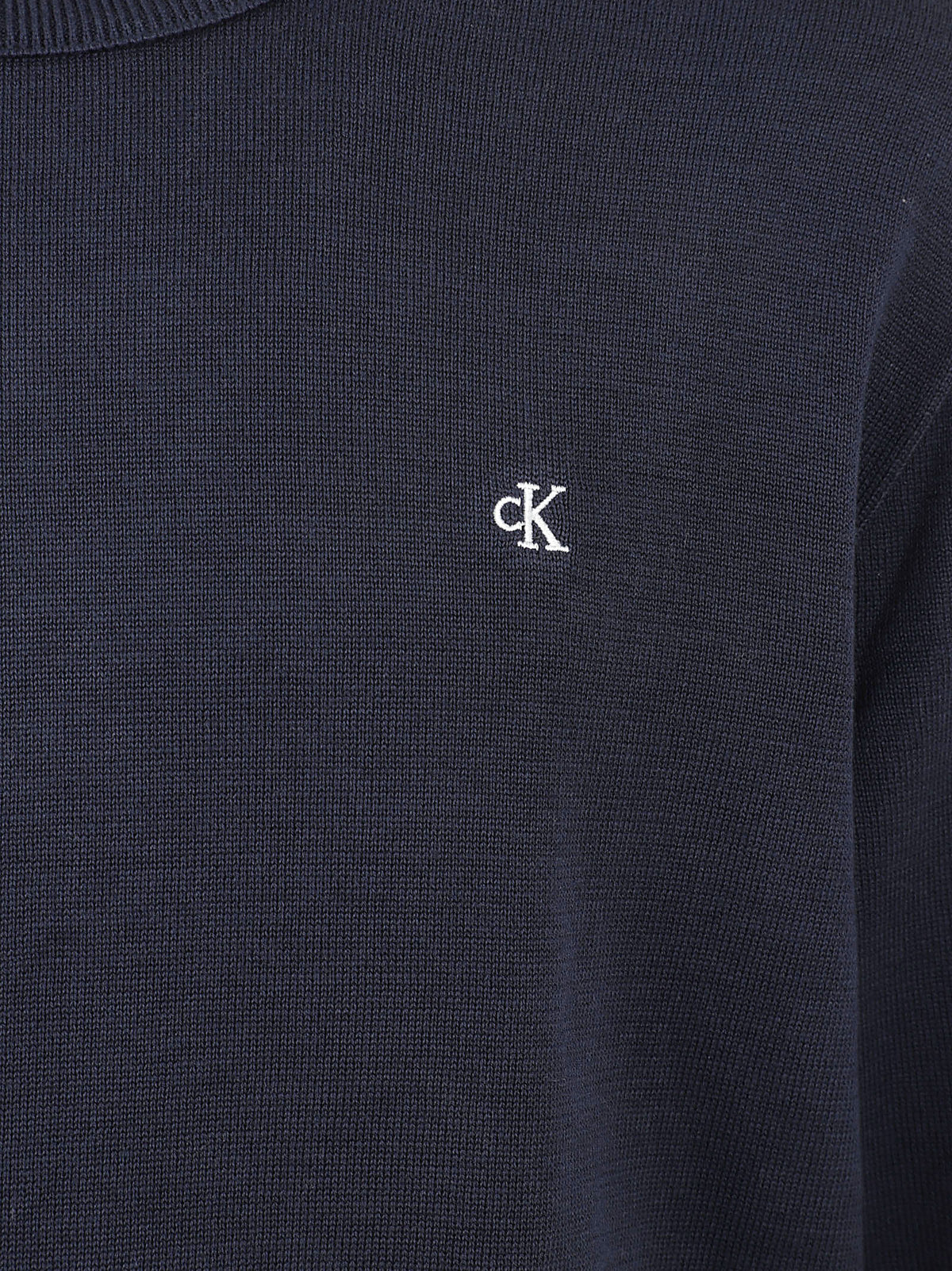 MAGLIONE UOMO GIROCOLLO CLASSIC COTTON - CALVIN KLEIN JEANS<BR/> LV04RH325G CEF Dark Sapphire CALVIN KLEIN 