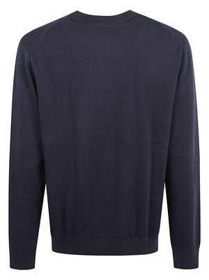MAGLIONE UOMO GIROCOLLO CLASSIC COTTON - CALVIN KLEIN JEANS<BR/> LV04RH325G CEF Dark Sapphire CALVIN KLEIN 