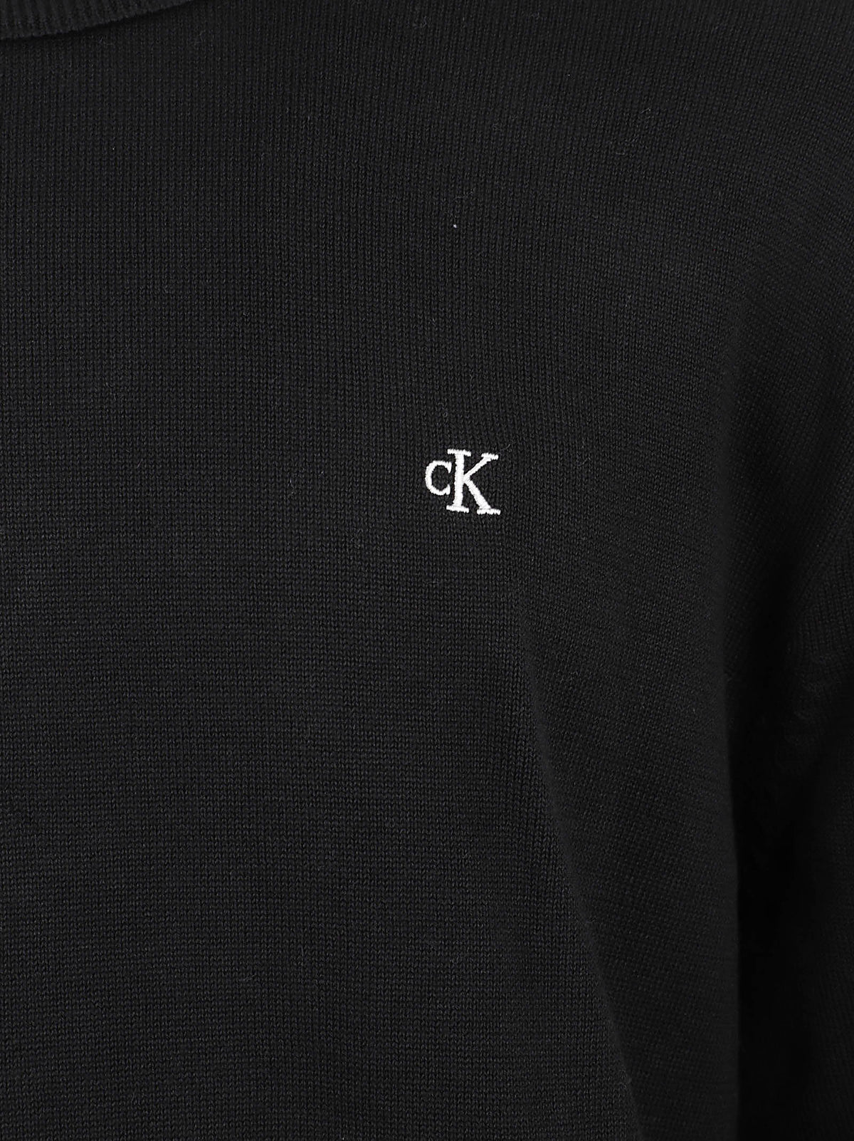MAGLIONE UOMO GIROCOLLO CLASSIC COTTON - CALVIN KLEIN JEANS<BR/> LV04RH325G UB1 Black CALVIN KLEIN 