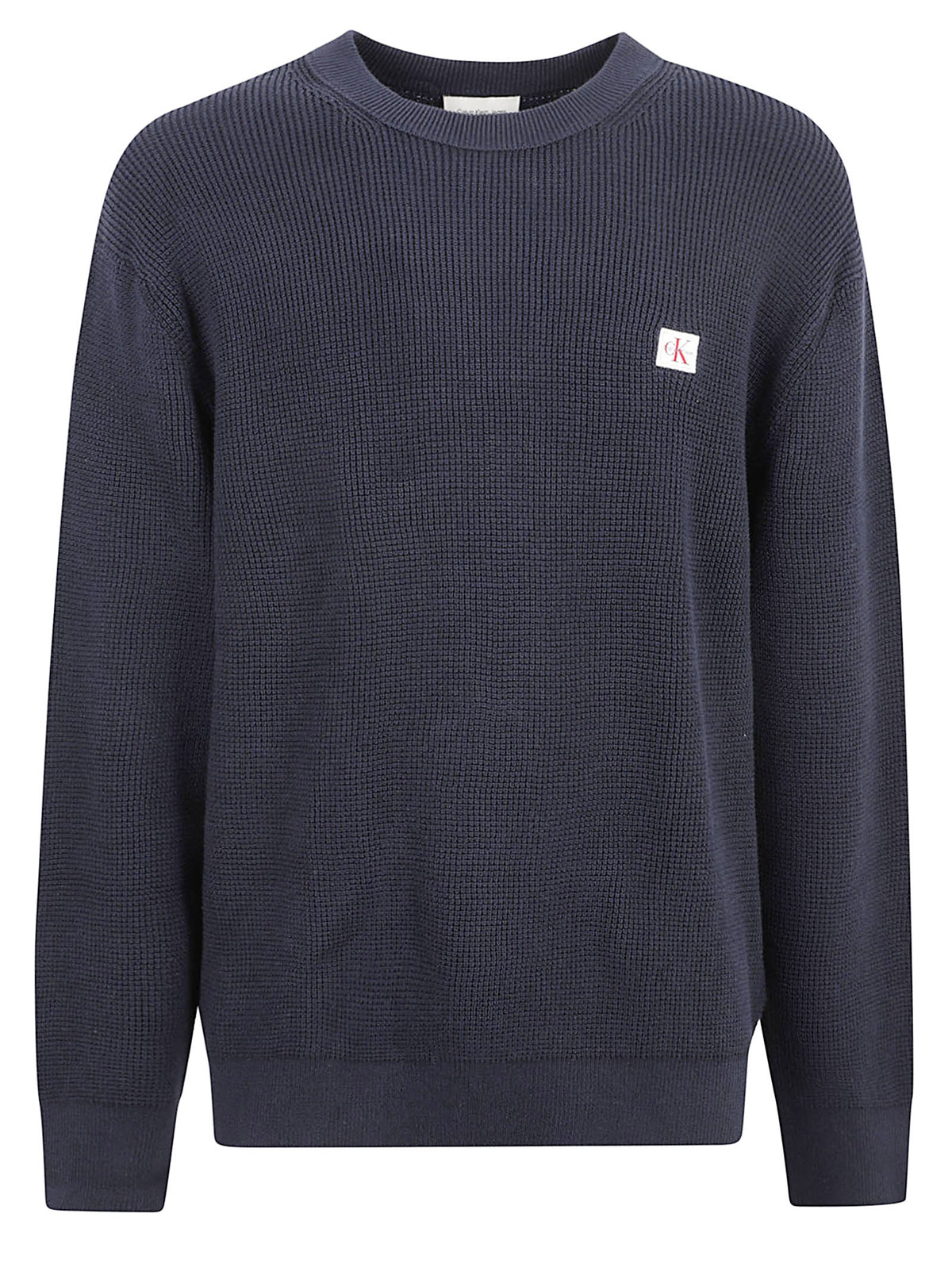 MAGLIONE UOMO GIROCOLLO NIDO D'APE - CALVIN KLEIN JEANS<BR/> LV04RH326G CEF Dark Sapphire CALVIN KLEIN 