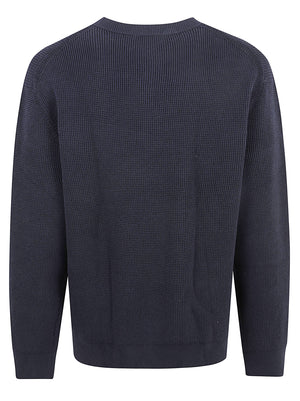 MAGLIONE UOMO GIROCOLLO NIDO D'APE - CALVIN KLEIN JEANS<BR/> LV04RH326G CEF Dark Sapphire CALVIN KLEIN 