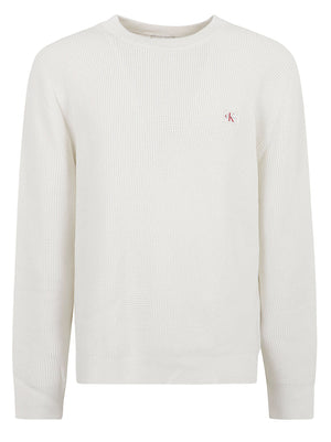 MAGLIONE UOMO GIROCOLLO NIDO D'APE - CALVIN KLEIN JEANS<BR/> LV04RH326G YAS Tofu CALVIN KLEIN 