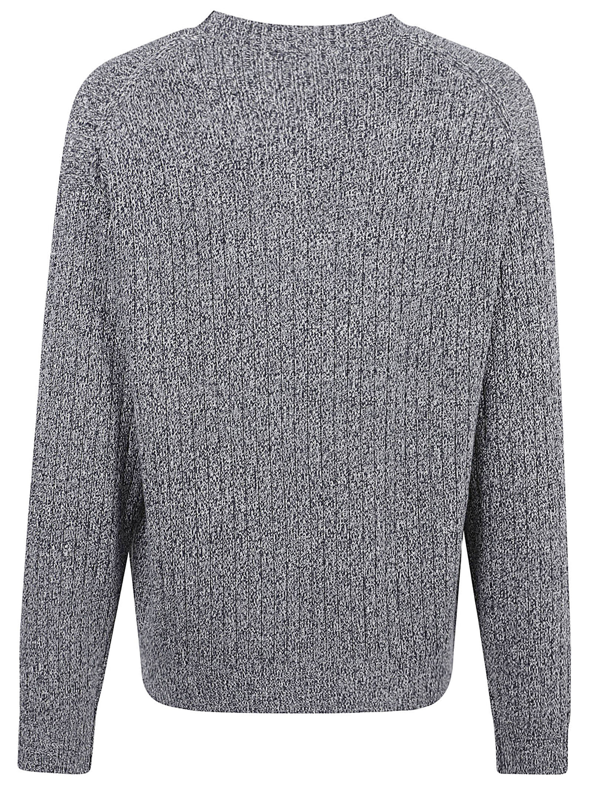 MAGLIONE UOMO GIROCOLLO VERTICAL RIB COTTON CREWNECK - CALVIN KLEIN JEANS<BR/> LV04RH328G CEF Dark Sapphire CALVIN KLEIN 