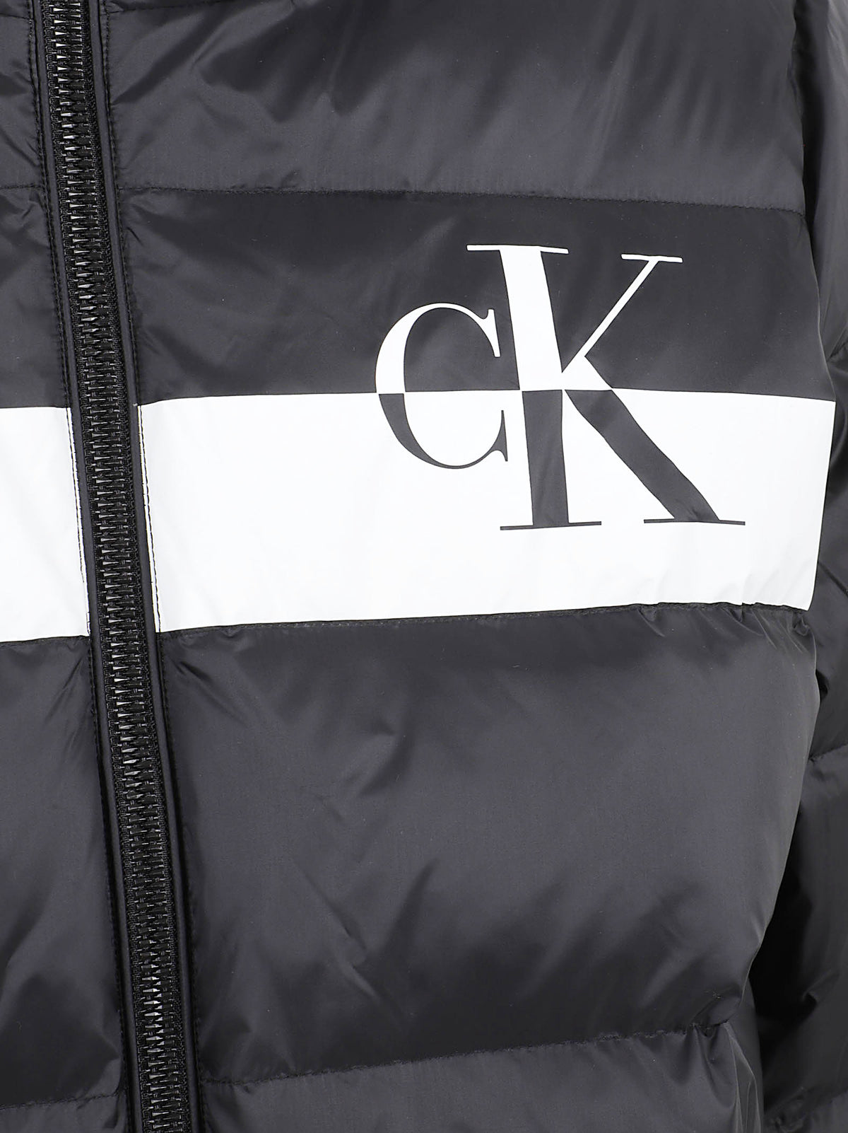 GIACCA UOMO CON CAPPUCCIO  NYLON COLORBLOCK - CALVIN KLEIN JEANS<BR/> LV04RH502G UB1 Black CALVIN KLEIN 