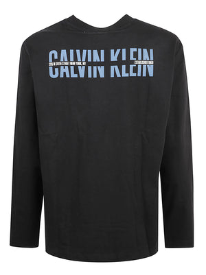 MAGLIA UOMO GIROCOLLO LS EASY 20S RETRO - CALVIN KLEIN JEANS LV04RH851G UB1 Black CALVIN KLEIN 