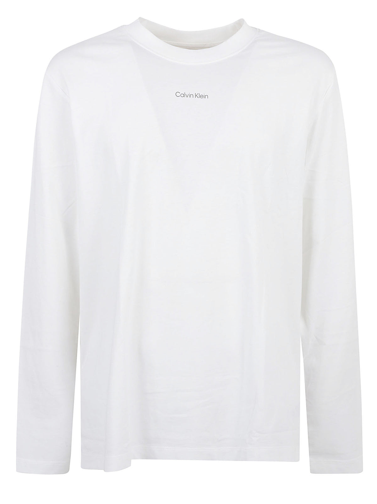 MAGLIA UOMO GIROCOLLO LS EASY 20S RETRO - CALVIN KLEIN JEANS<BR/> LV04RH851G YAF BRIGHT WHITE CALVIN KLEIN 
