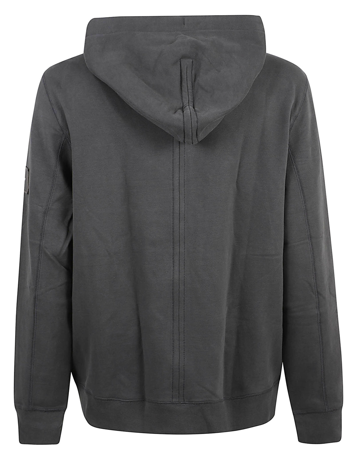 FELPA UOMO CON CAPPUCCIO 350TERRY BADGE  - CALVIN KLEIN JEANS <BR/> LV04RJ202G 8MN PIRATE BLACK CALVIN KLEIN 