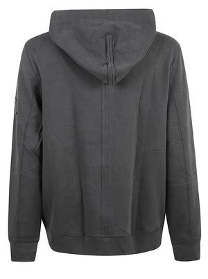 FELPA UOMO CON CAPPUCCIO 350TERRY BADGE  - CALVIN KLEIN JEANS <BR/> LV04RJ202G 8MN PIRATE BLACK CALVIN KLEIN 