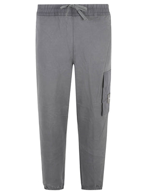 PANTALONE TUTA UOMO EU350TERRY BADGE - CALVIN KLEIN JEANS<BR/> LV04RJ204G 8MN PIRATE BLACK CALVIN KLEIN 