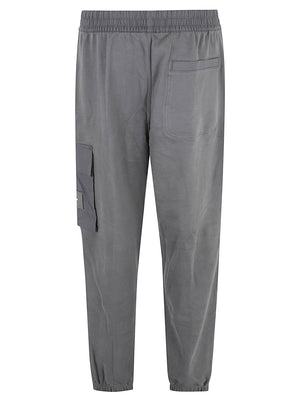 PANTALONE TUTA UOMO EU350TERRY BADGE - CALVIN KLEIN JEANS<BR/> LV04RJ204G 8MN PIRATE BLACK CALVIN KLEIN 