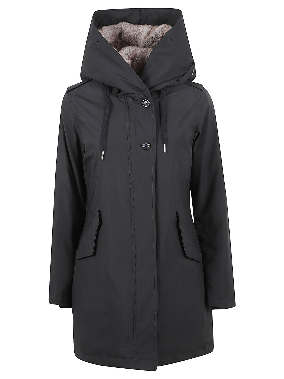 GIACCA DONNA PARKA LANIGAN TECH - CANADIAN <BR/> G225064W BLA  CANADIAN 