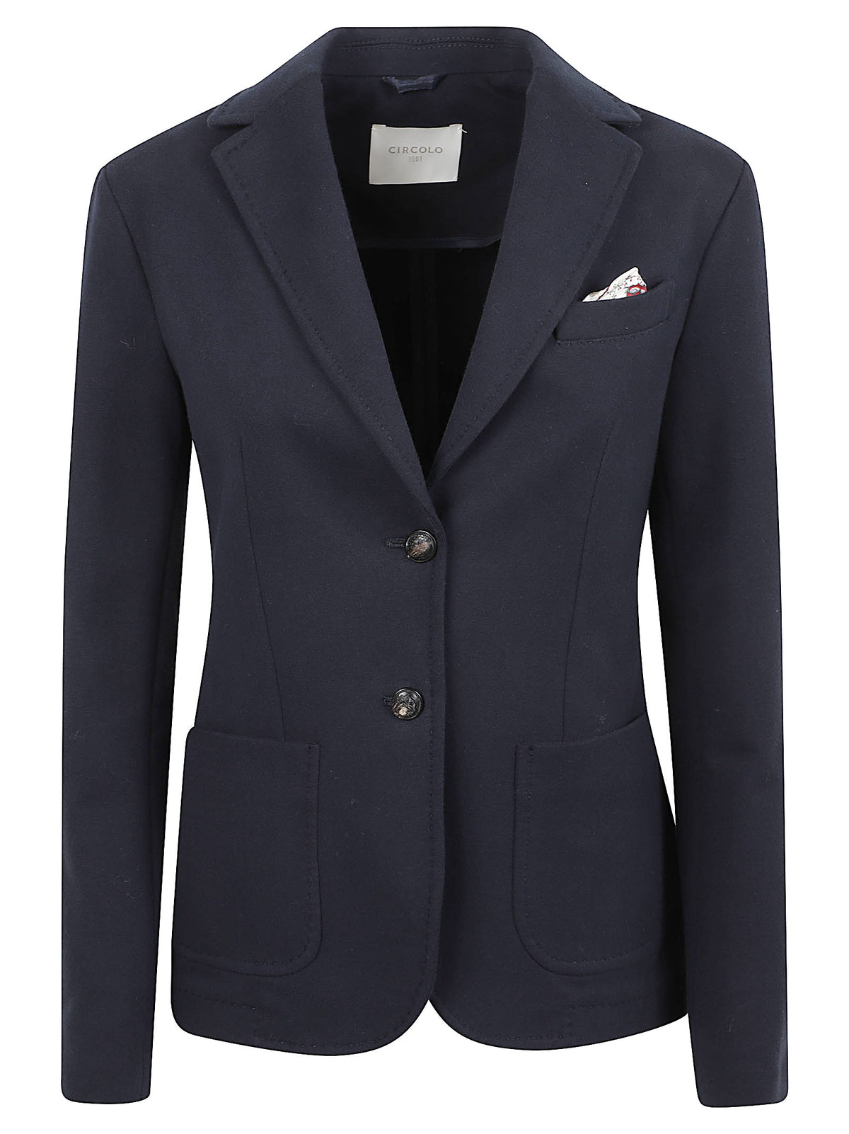 GIACCA BLAZER DONNA SLIM FIT FLEECE - CIRCOLO 1901 <BR/> FD4040 851 Blu notte CIRCOLO 