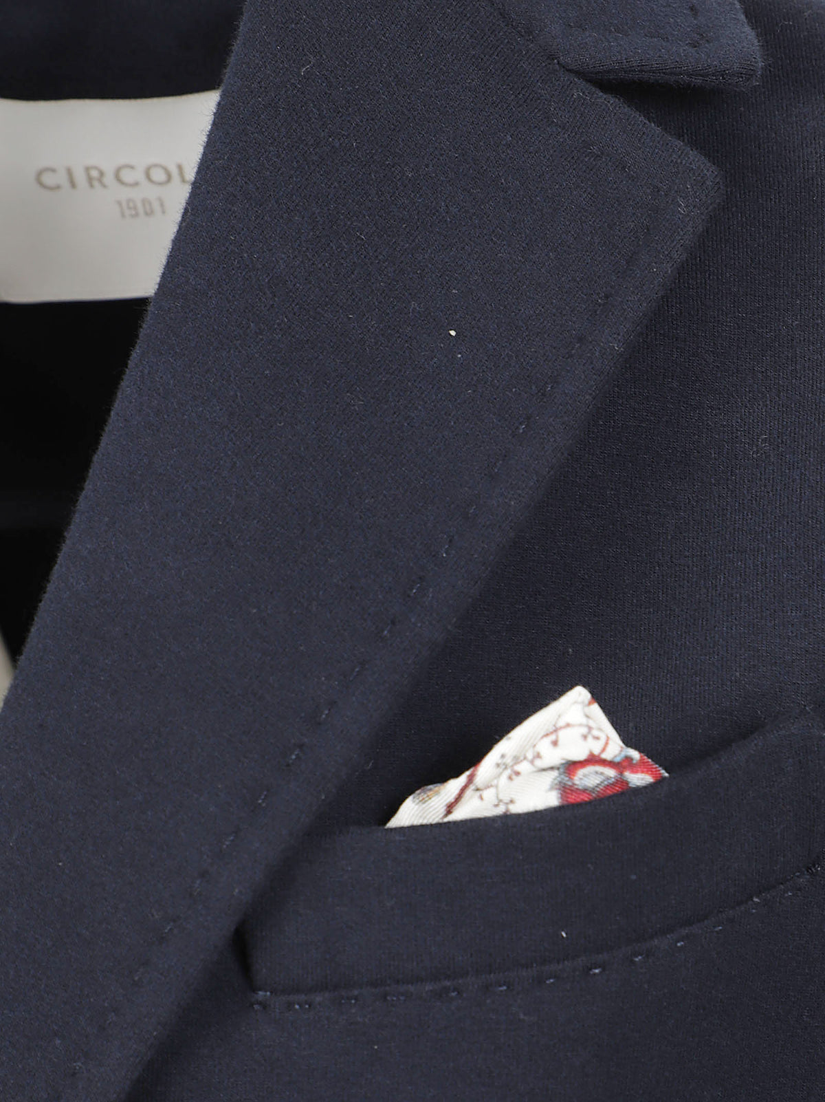 GIACCA BLAZER DONNA SLIM FIT FLEECE - CIRCOLO 1901 <BR/> FD4040 851 Blu notte CIRCOLO 