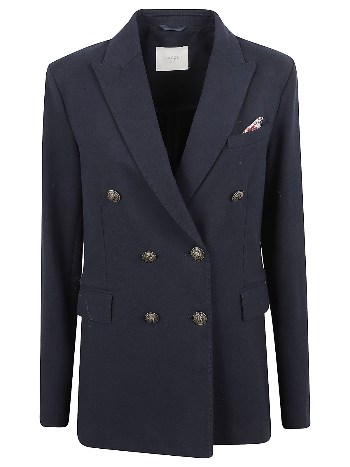 GIACCA BLAZER DONNA DOPPIOPETTO DOUBLE BREASTED - CIRCOLO 1901 FD4049 851 Blu notte CIRCOLO 