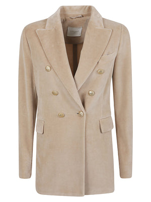 GIACCA BLAZER DONNA DOPPIOPETTO DOUBLE BREASTED - CIRCOLO 1901 FD4062 G1360 CORDWOOD CIRCOLO 