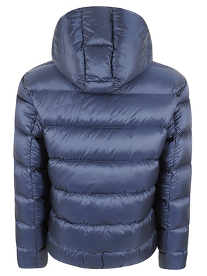 GIACCA UOMO CON CAPPUCCIO - COLMAR<BR/> 12000007 3JQ68 NAVY BLUE-SEAWEED COLMAR 