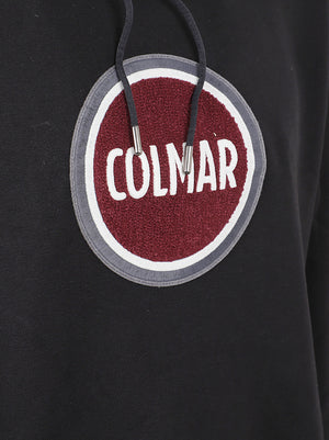 FELPA UOMO CON CAPPUCCIO TERRY EFFECT LOGO - COLMAR 62000001 1WX99 Black COLMAR 