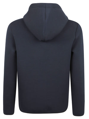 FELPA GIACCA UOMO CON CAPPUCCIO SCUBA FABRIC - COLMAR<BR/> 62000006 4XF68 NAVY BLUE COLMAR 