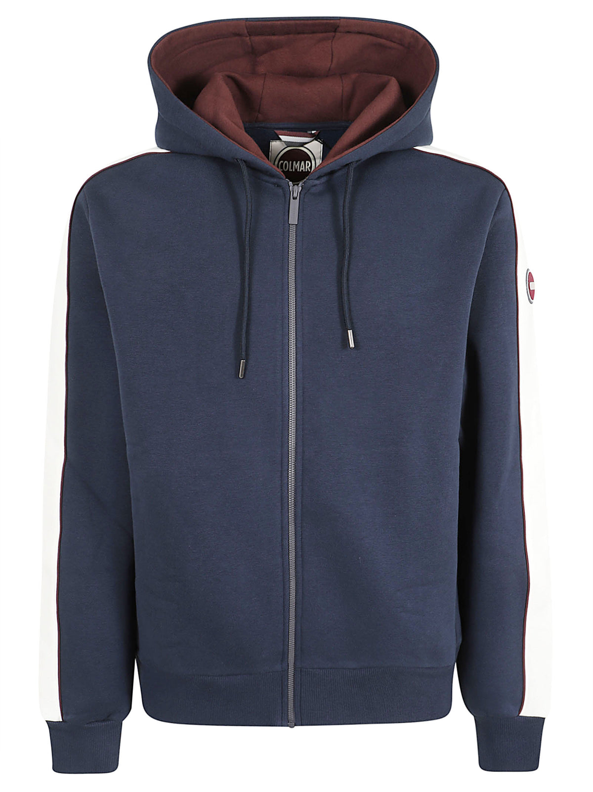 FELPA CON CAPPUCCIO UOMO - COLMAR 62000017 3LN68 NAVY BLUE-TOFU-BRICK COLMAR 