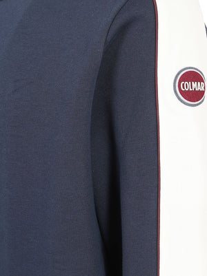 FELPA UOMO GIROCOLLO - COLMAR<BR/> 62000020 3LN68 NAVY BLUE-TOFU-BRICK COLMAR 