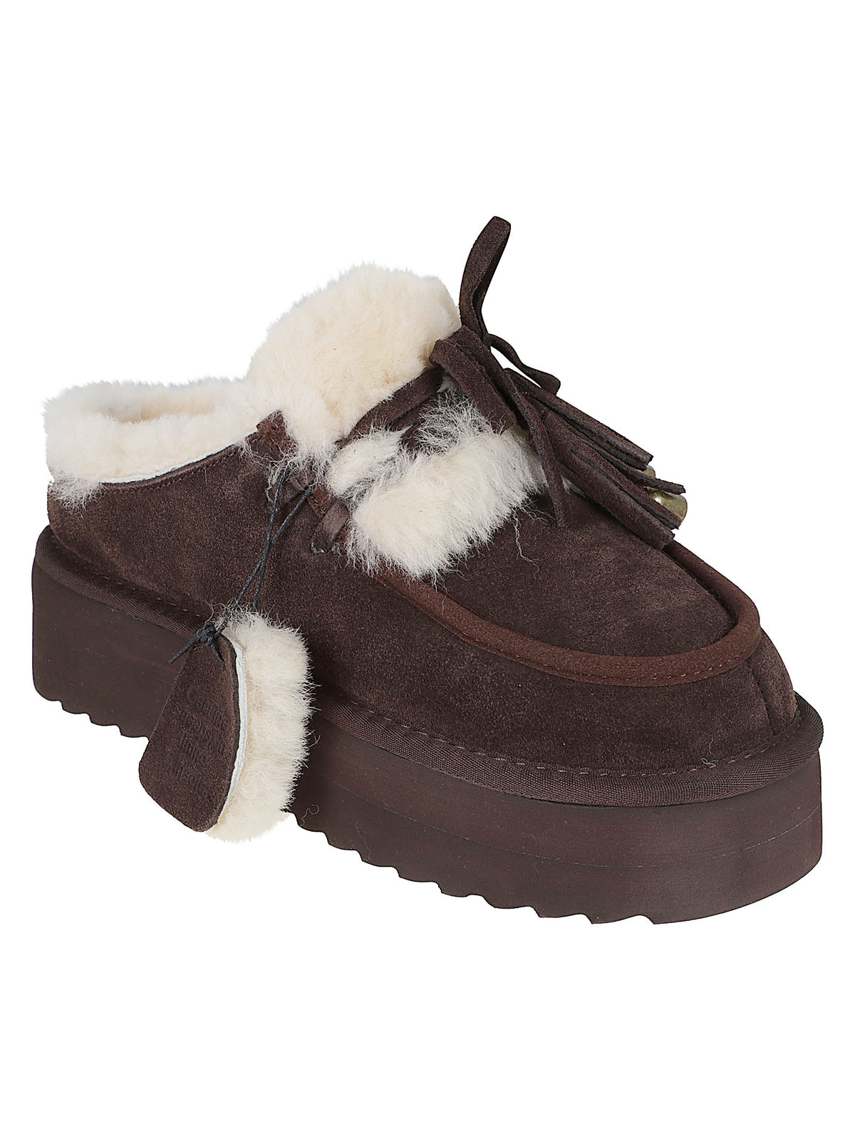 SCARPA SABOTO DONNA CON PELO - COLORS OF CALIFORNIA HC.SHEARPLA05 CHOC  COLORS OF CALIFORNIA 