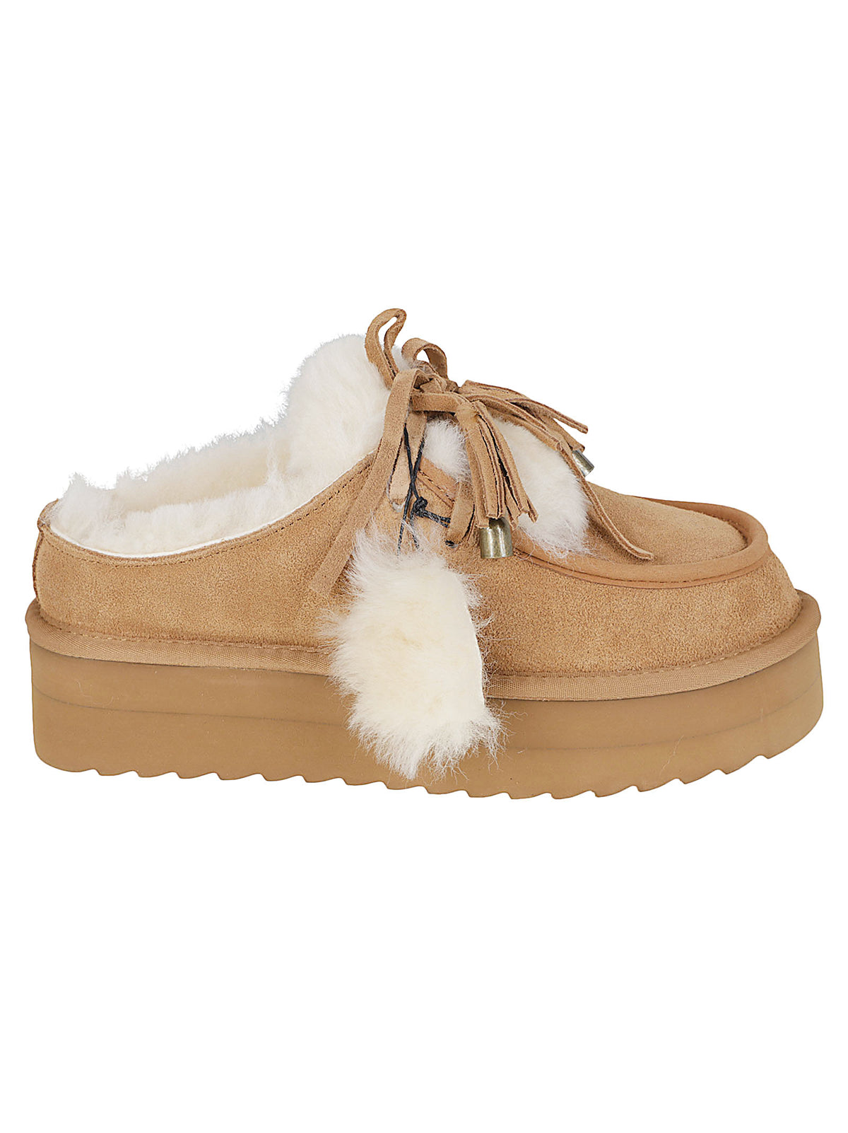 SCARPA SABOT DONNA CON PELO - COLORS OF CALIFORNIA HC.SHEARPLA05 TAN  COLORS OF CALIFORNIA 