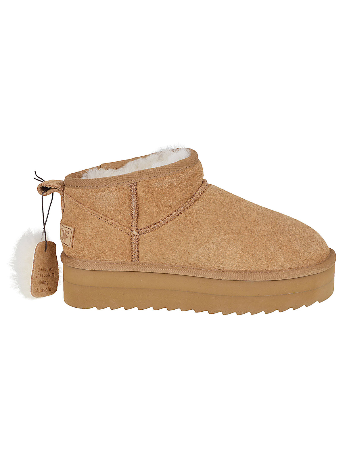STIVALETTO DONNA CON PELO - COLORS OF CALIFORNIA<BR/> HC.SHEARPLA2 TAN  COLORS OF CALIFORNIA 