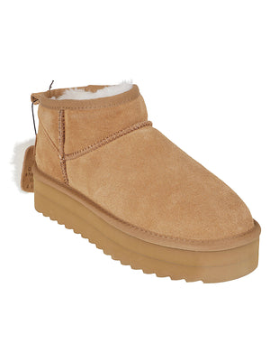STIVALETTO DONNA CON PELO - COLORS OF CALIFORNIA<BR/> HC.SHEARPLA2 TAN  COLORS OF CALIFORNIA 